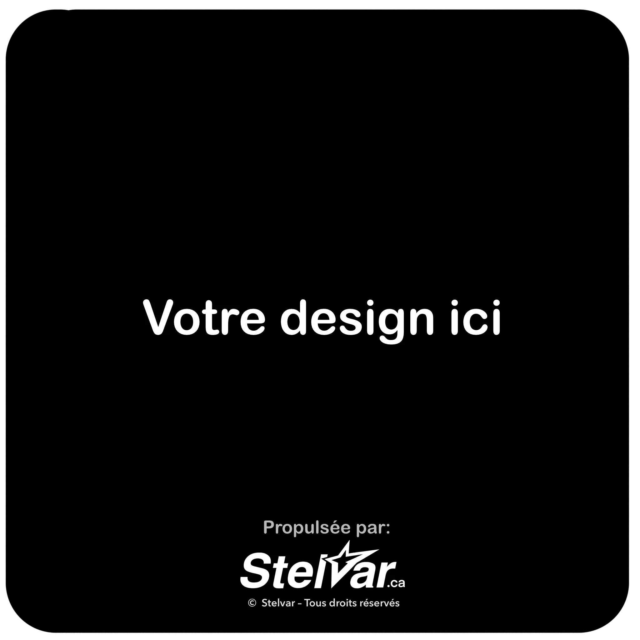 Plaque NFC Stelvar sur mesure, verso