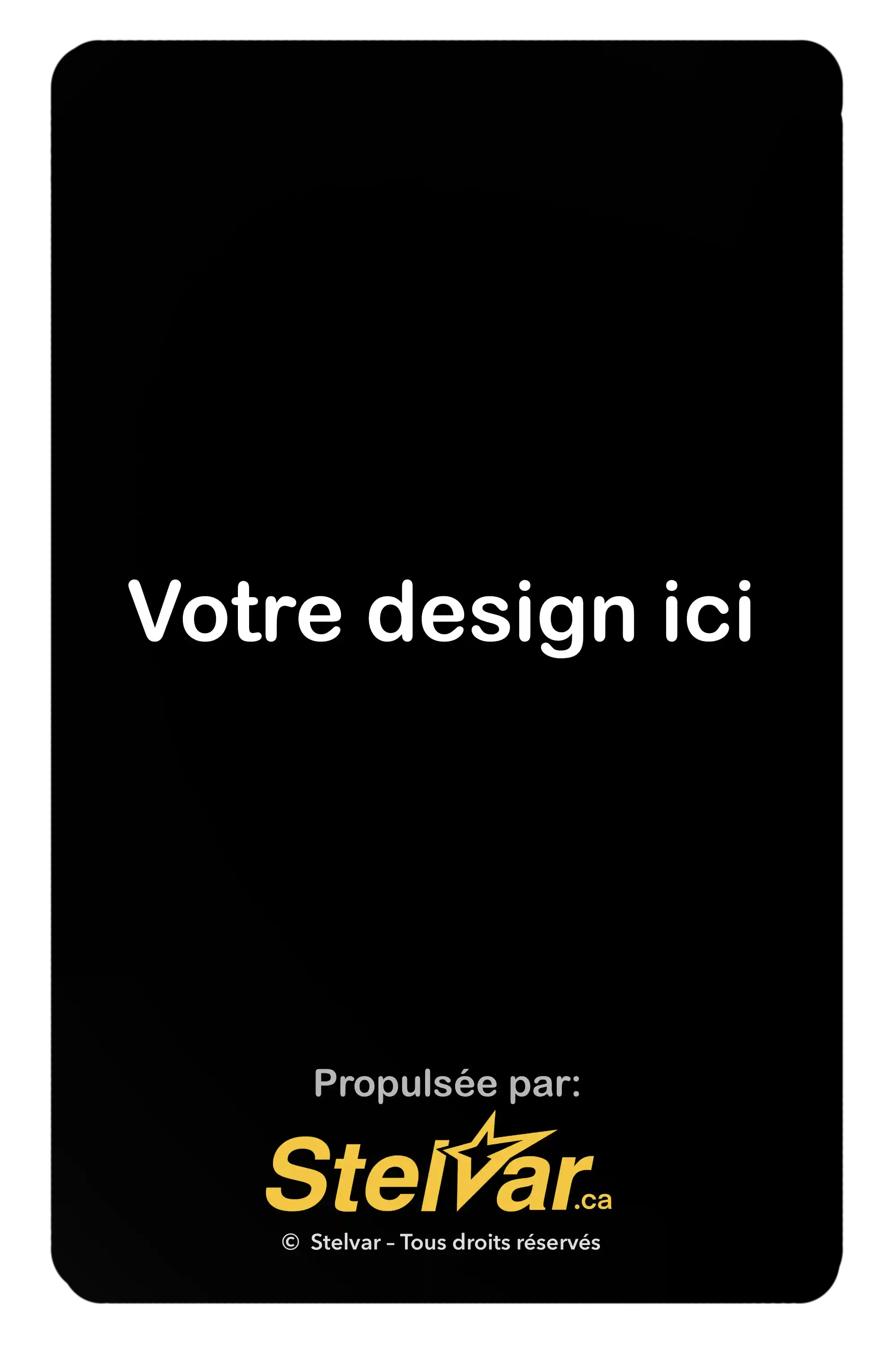 Carte NFC Stelvar sur mesure, verso
